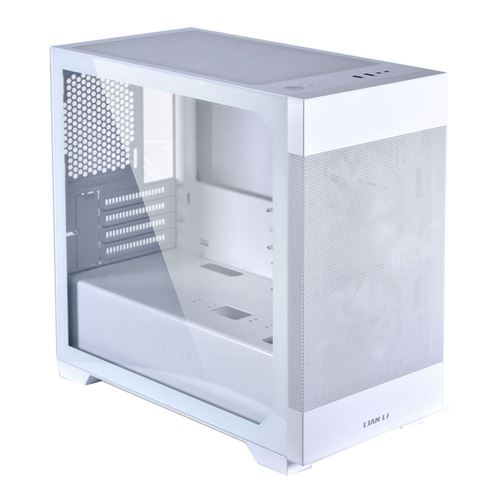 Lian Li Lancool 205M Mesh Tempered Glass microATX Mid-Tower Computer Case - White — vista 2