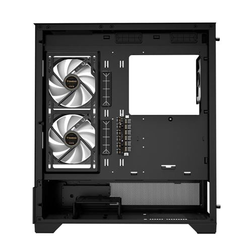 Gamdias ATLAS M1 RGB Tempered Glass ATX Mid-Tower Computer Case - Black — vista 2