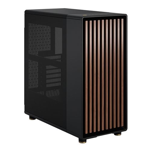 Fractal Design North Mesh ATX Mid-Tower Computer Case - Black/Walnut — vista 2