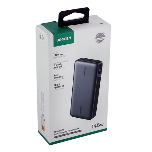 UGreen 145W 25000mAh 3-Port USB-C/USB-A Power Bank — vista 2