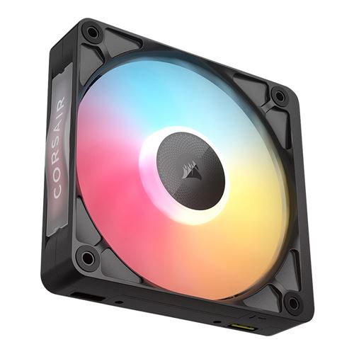 Corsair iCUE LINK RX120 II RGB Magnetic Dome Bearing 120mm Case Fan - Black — vista 2
