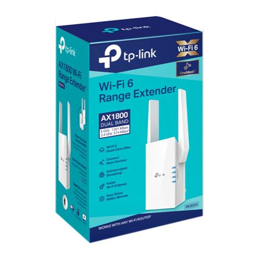 TP-LINK RE605X AX1800 Wi-Fi 6 Range Extender — vista 2