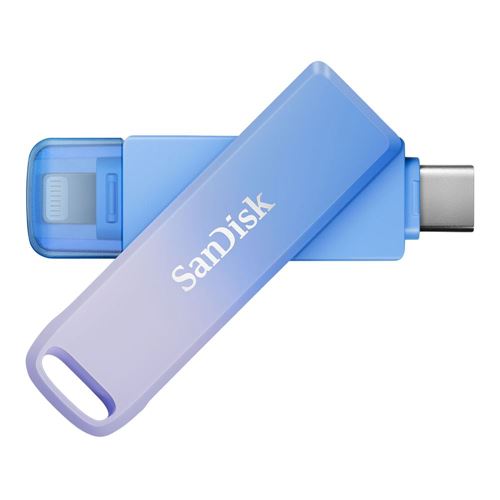 Sandisk 256GB Creator Series Phone Drive USB Type-C / Lightning Thumb Drive - Blue — vista 2