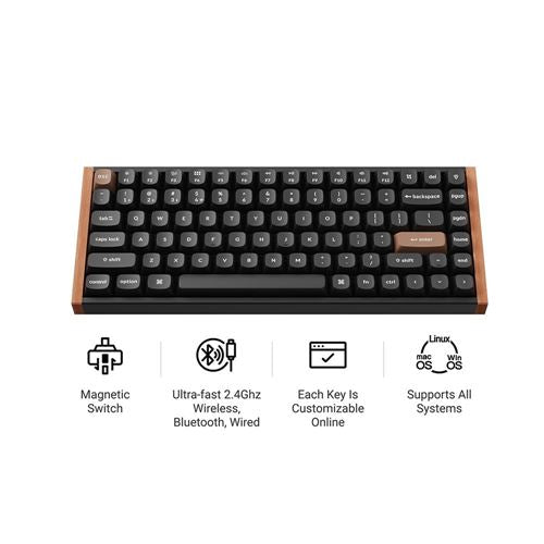 Keychron K2 HE Swappable RGB Magnetic Keyboard - Black (Special Edition) — vista 2