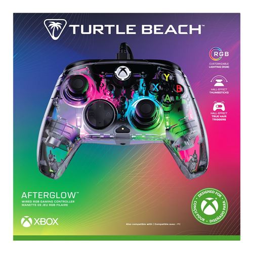 Turtle Beach Afterglow Wired Xbox Controller - Clear — vista 3