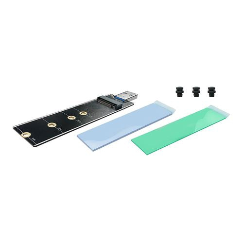 Micro Connectors M.2 NVMe & SATA SSD to USB 3.2 Gen 2 10Gbps Type-A Male Adapter NVME-S32U — vista 3