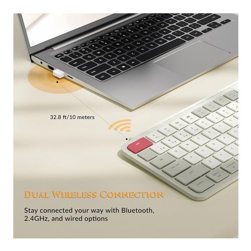 Keychron B6 Pro Ultra Wireless Keyboard - Retro Red — vista 3