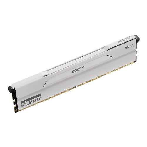 KLEVV BOLT V 32GB (2 x 16GB) DDR5-6400 PC5-51200 CL30 Dual Channel Desktop Memory Kit 5AGUA80-64B300I - Pure White — vista la