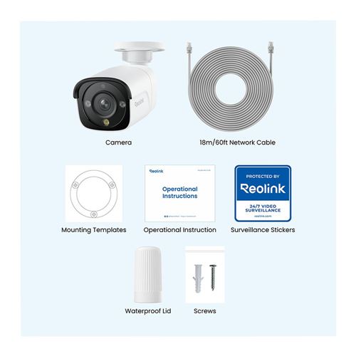Reolink P340 Add-On or Standalone Bullet Security Camera - White — vista 3