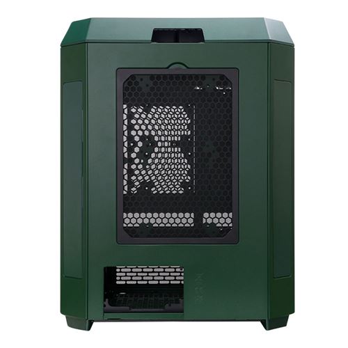Thermaltake The Tower 600 Tempered Glass ATX Mid-Tower Computer Case - Green — vista 3