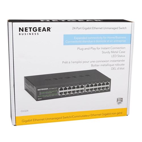 NETGEAR GS324 - 24 Port Gigabit Ethernet Unmanaged Switch — vista 3