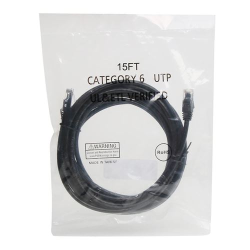 PPA 15 Ft. CAT 6 Snagless Ethernet Cable - Black — vista 3