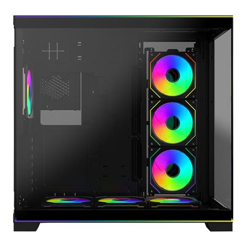 Lian Li O11 DYNAMIC EVO RGB SL Infinity Tempered Glass ATX Mid-Tower Computer Case - Black — vista 3
