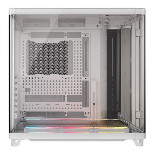 Corsair Air 5400 RS-R ARGB Panoramic Tempered Glass ATX Mid-Tower Computer Case - White — vista 3