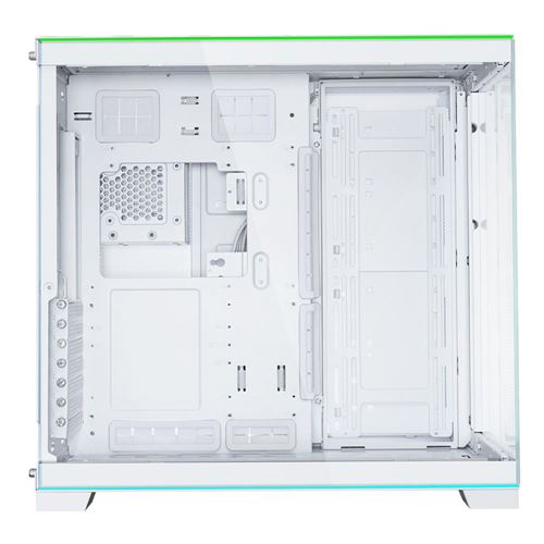 Lian Li O11D EVO RGB Tempered Glass ATX Mid-Tower Computer Case - White — vista 3