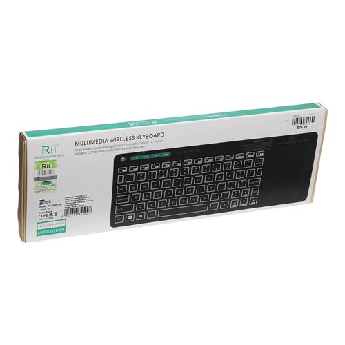 Riitek K18 Plus Wireless 3-LED Color Backlit Multimedia Keyboard with Multi-Touch Big Size — vista 3