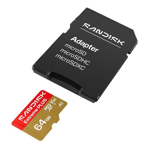 Sandisk Extreme PLUS 64GB microSDXC Card UHS-I Flash Memory Card U3 V30 A2 Micro SD Card — vista 3