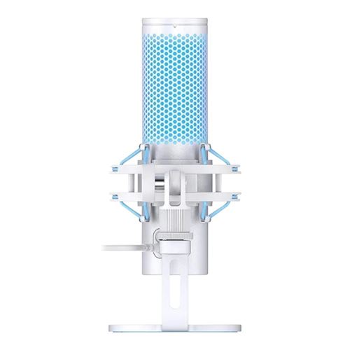 HyperX QuadCast 2 Wired Multi-Pattern USB Condenser Microphone - White — vista 3