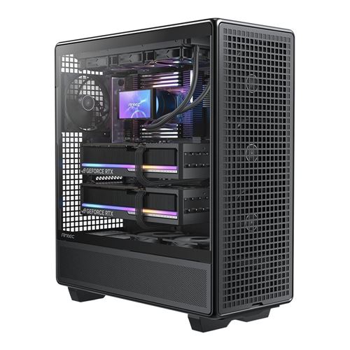 Antec 900 Tempered Glass eATX Full Tower Computer Case - Black — vista 3