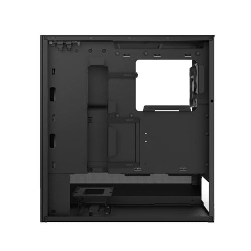 NZXT H5 Flow (2024) RGB Tempered Glass ATX Mid-Tower Computer Case - Black — vista 3