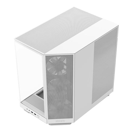 NZXT H6 Flow RGB Tempered Glass ATX Mid-Tower Computer Case - White — vista 3