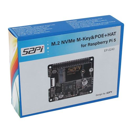 52Pi M.2 NVME M-KEY PoE+ Hat for Raspberry Pi 5 — vista 3