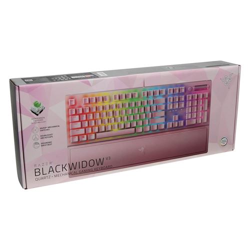 Razer BlackWidow V3 - Mechanical Gaming Keyboard (Green Switch) - Quartz Edition — vista 3
