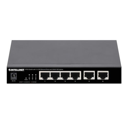 Intellinet 6-Port Switch with 4 x 2.5G Ethernet Ports and 2 RJ45 10G Uplinks — vista 3