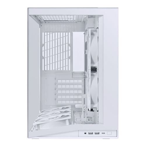 Lian Li O11 DYNAMIC MINI V2 Flow Tempered Glass ATX Mid-Tower Computer Case - White — vista 3