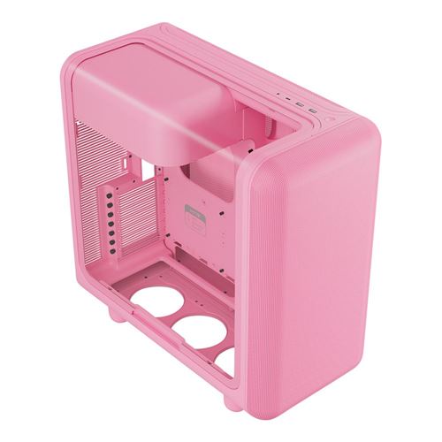 HYTE X50 Tempered Glass ATX Mid-Tower Computer Case - Pink — vista 3