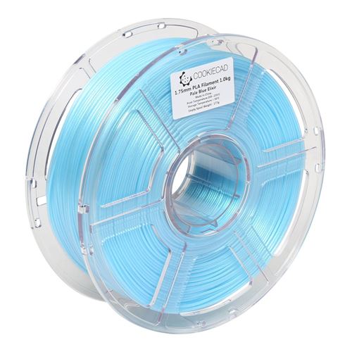 Cookiecad 1.75mm PLA 3D Printer Filament Single Color 1.0 kg (2.2 lbs.) Spool - Pale Blue — vista 3