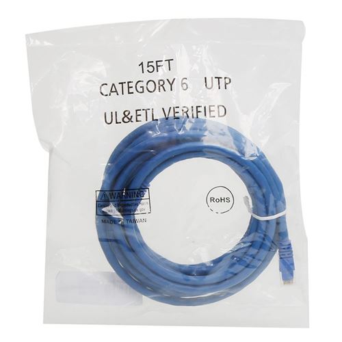 PPA 15 Ft. CAT 6 Snagless Ethernet Cable - Blue — vista 3