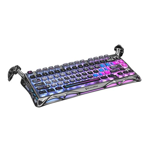 GravaStar Mercury K1 Pro 75% Wireless Mechanical Gaming Keyboard - Special Cyberpunk Editi — vista 3