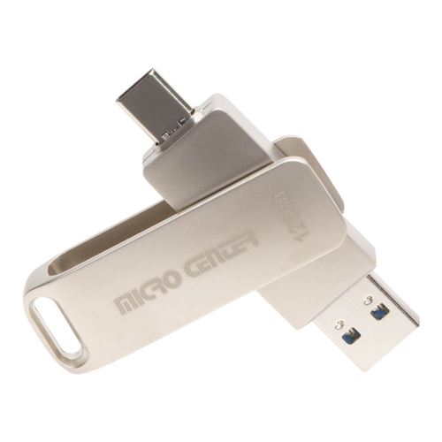 Micro Center 128GB Dual Type-A Type-C 2-in-1 Rotate SuperSpeed USB 3.2 (Gen 1) Flash Drive — vista 3