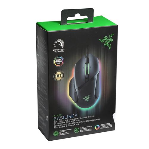 Razer Basilisk V3 Ergonomic Wired Gaming Mouse — vista 3