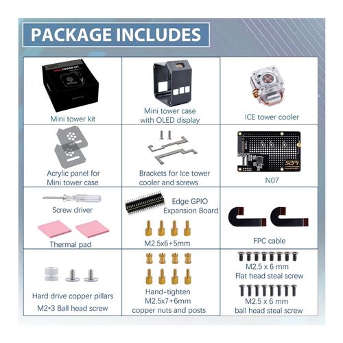 52Pi ABS Case Kit for Raspberry Pi 5 — vista 3