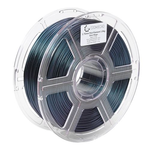 Cookiecad 1.75mm PLA Iridescent Holographic 3D Printer Filament Multi Color Color 1.0 kg ( — vista 3