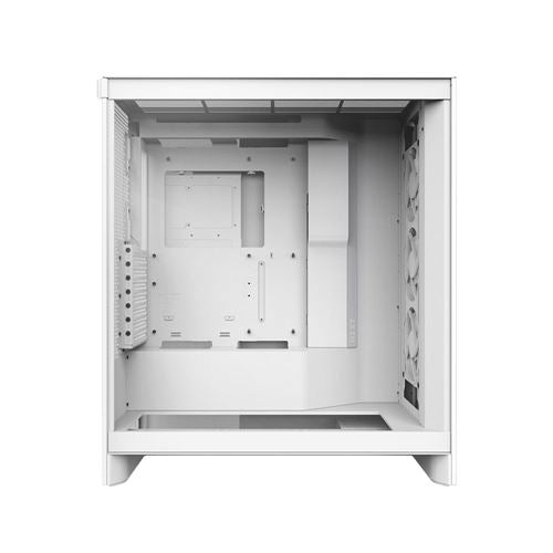 NZXT H7 Flow RGB Tempered Glass ATX Mid-Tower Computer Case - White — vista 3