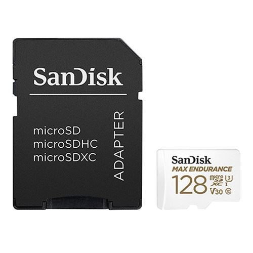 Sandisk 128 GB Max Endurance microSDHC Class 10 / UHS-3 Flash Memory Card with Adapter — vista 3