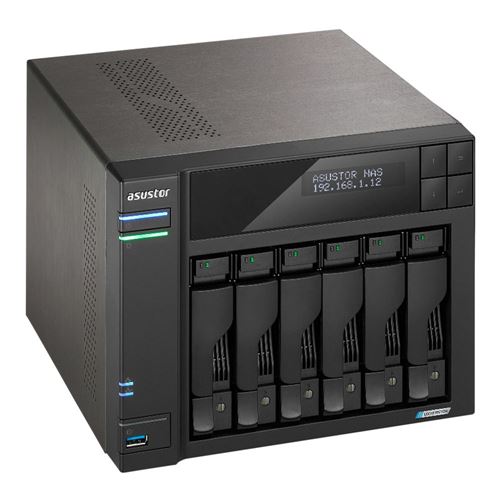 Asustor Lockerstor 6 Gen2 AS6706T v2 6-Bay Diskless NAS — vista 3