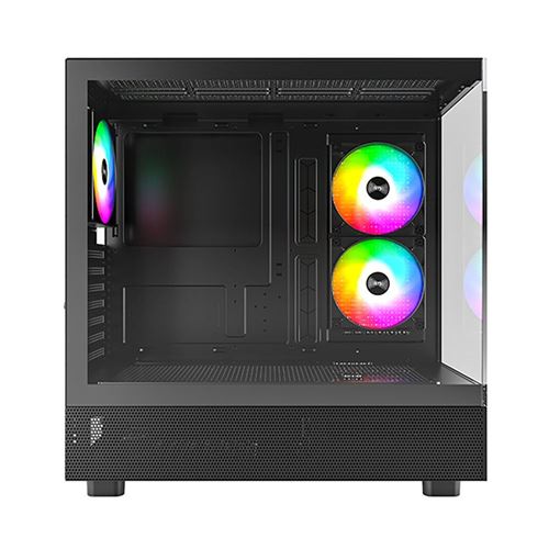 Montech XR Tempered Glass ATX Mid-Tower Computer Case - Black — vista 3