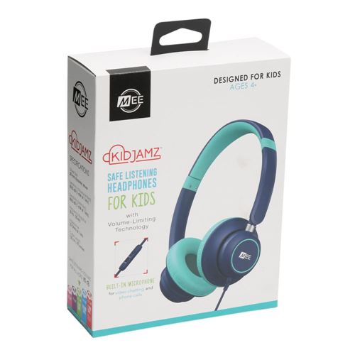 MEE Audio KidJamz KJ45 Children Safe Listening Headphones - Blue/Teal — vista 3