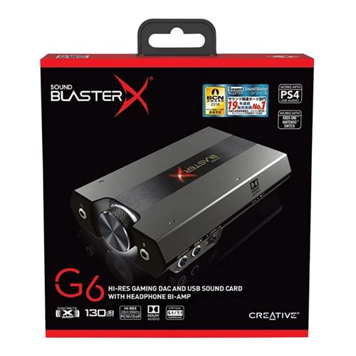 Creative Labs Sound BlasterX G6 External Sound Card (USB Type-C) — vista 3
