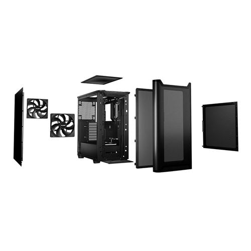 be quiet PURE BASE 501 ATX Mid-Tower Computer Case - Black — vista 3