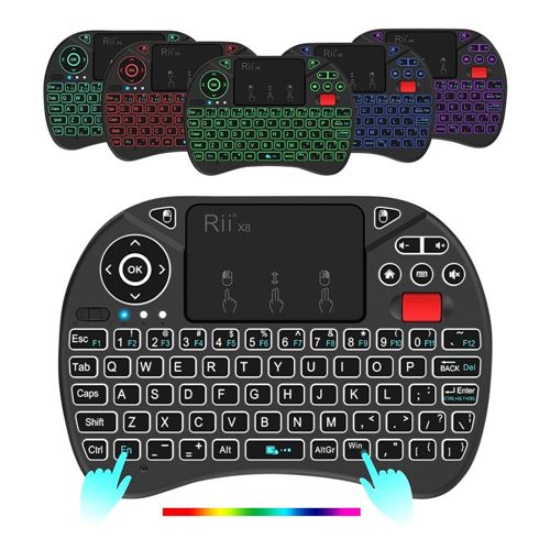 Riitek X8 Mini Wireless Keyboard Touchpad Combo — vista 3