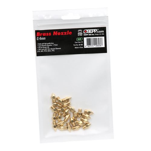 Leo Sales Ltd. 0.4mm Brass Nozzle - 25 pcs — vista 3