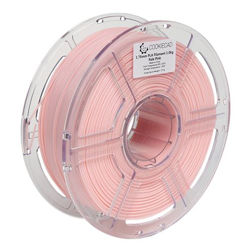 Cookiecad 1.75mm Pale Pink PLA 3D Printer Filament - 1kg Spool (2.2 lbs) — vista 3