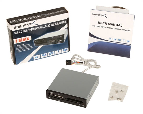 Sabrent CRW-UINB 75-in-1 Internal Memory Card Reader/Writer USB 2.0 3.5" Drive Bay Insert — vista 3