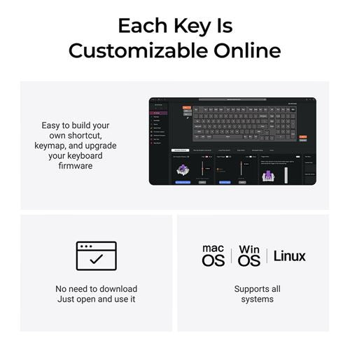 Keychron Q5 HE Gaming Keyboard Swappable RGB Backlight Nebula Switch Knob Version - Black — vista 3