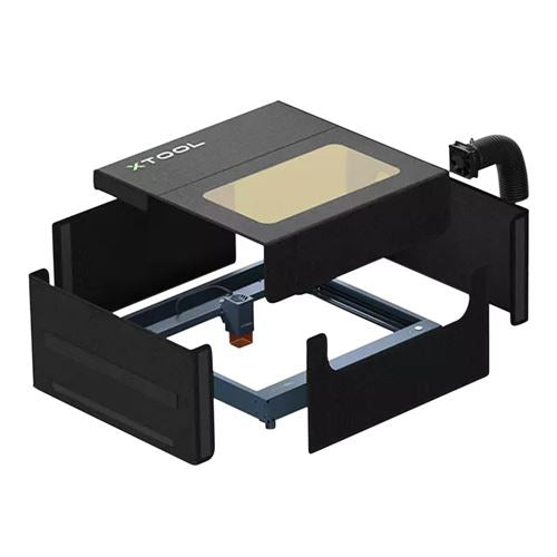 xTool Enclosure: Foldable and Smoke-Proof Cover for D1/D1 Pro and other laser engravers — vista 3